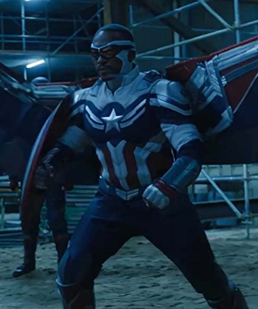Falcon TFATWS Anthony Mackie Captain America Leather Jacket