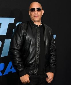 Vin Diesel Fast and Furious 9 Black Leather Jacket