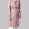 Hannah van der Westhuysen Pink Leather Coat