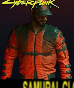 Cyberpunk 2077 Samurai Orange and Black Jacket