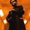 The Weeknd Take My Breath Black Leather Coat