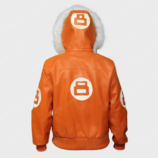 8 Ball Orange Jacket with Hood