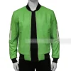 8 ball green bomber jacket