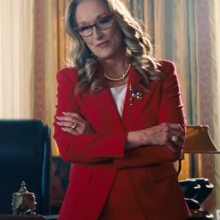 Meryl Streep Don't Look Up Red Blazer
