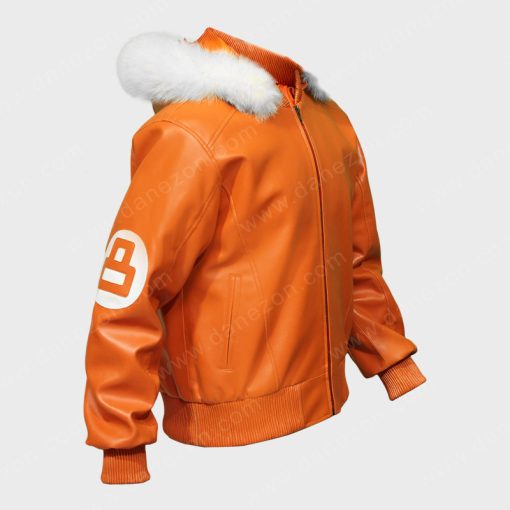 Orange Hooded 8 Ball Jacket