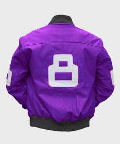 8 Ball Purple Bomber Jacket