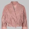 We Are Lady Parts Amina Pink Suede Jacket