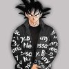 Goku Drip Puffer Jacket for Sale