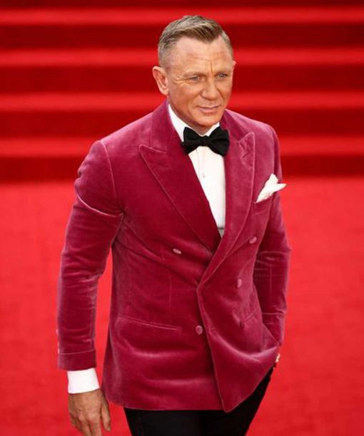 Daniel Craig Premiere Velvet Blazer