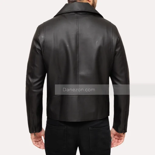 faux black leather jacket for mens