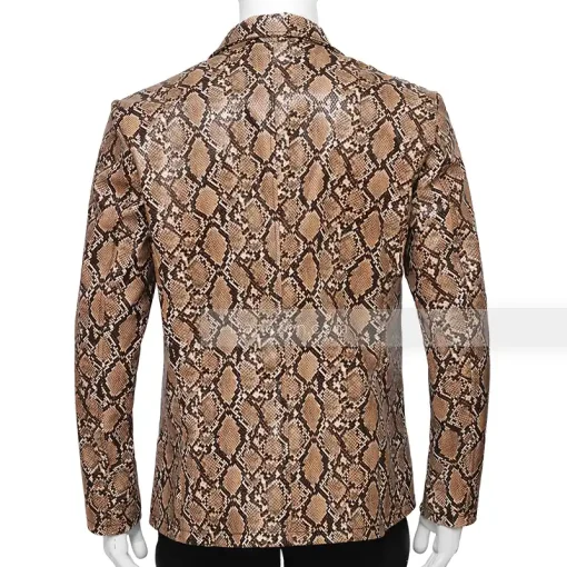 Nicolas Cage Snakeskin Leather Jacket - Danezon