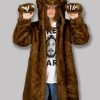 Brown Fur Workaholics Bear Coat
