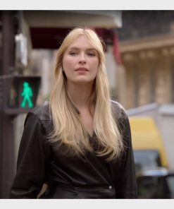 Emily in Paris S02 Camille Razat Black Coat