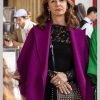 Emily in Paris S02 Philippine Leroy-Beaulieu Purple Coat