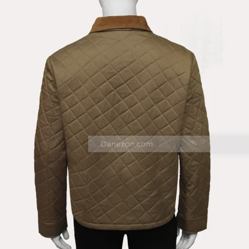 John dutton brown quilted jacket