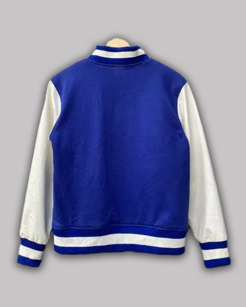 Monsters University Varsity Jacket | Blue and White Varsity Jacket