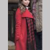 Coyote Creek Christmas Red Trench Coat