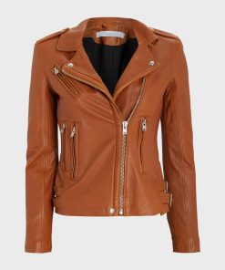 The Equalizer S02 Melody Bayani Tan Leather Jacket