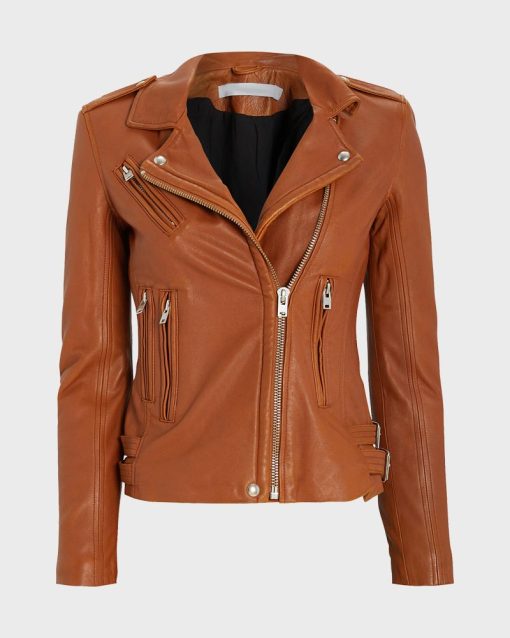 The Equalizer S02 Melody Bayani Tan Leather Jacket