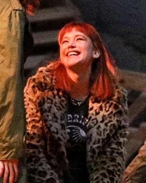 Jennifer Lawrence Don’t Look Up Leopard Jacket