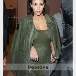 Kim Kardashian Green Army Jacket