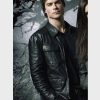 Damon Salvatore Black Leather Jacket
