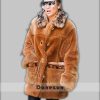 Jennifer Lopez Brown Fur Coat
