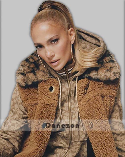 Jennifer Lopez Brown Fur Vest