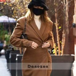 Kendall Jenner Long Brown Trench Coat