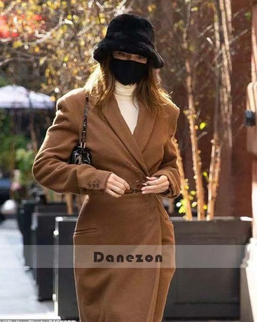 Kendall Jenner Long Brown Trench Coat