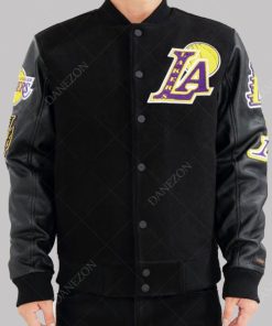 Los Angeles Lakers Varsity Black Jacket