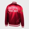 Faithful To The Bay Red Bomber Jacket