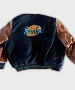 Seinfeld Bomber Jacket Leather Sleeves for Sale