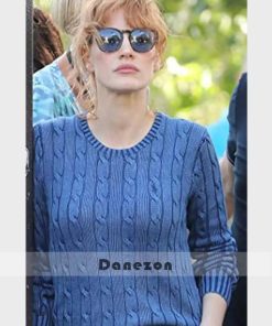 The 355 Jessica Chastain Blue Sweater
