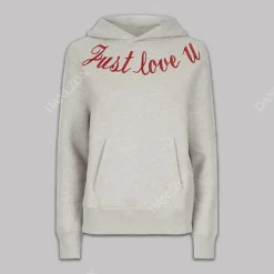 Just Love You Embroidered Hoodie