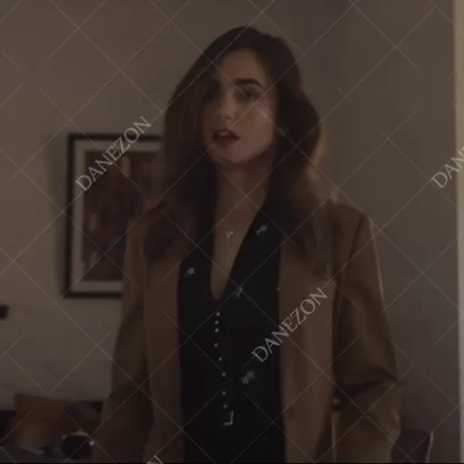 Windfall Lily Collins Coat