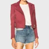 TWITHATSFTGITW Lisa Red Leather Jacket