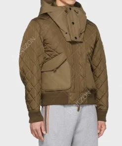 Robyn McCall The Equalizer Brown Quilted Jacket