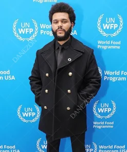 The Weeknd Black Mid Length Coat