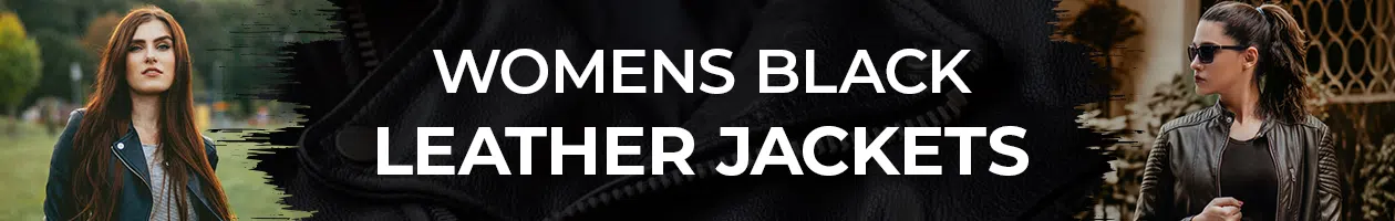 womenns Black Leather Jackets Collection