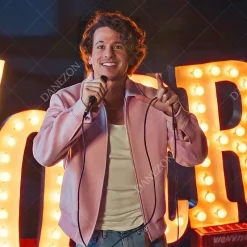 Light Switch Charlie Puth Pink Wool Jacket