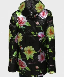 Emily In Paris Clearance Floral Puffer Jacket