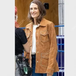 Killing Eve Camille Cottin Studded Brown Jacket