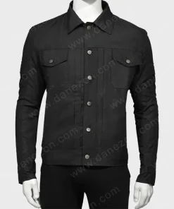 Mens Clearance Sale Black Cotton Jacket