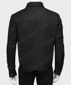 Mens Black Cotton Jacket For Clearance Sale