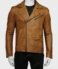 TFATWS Anthony Mackie Brown Leather Jacket