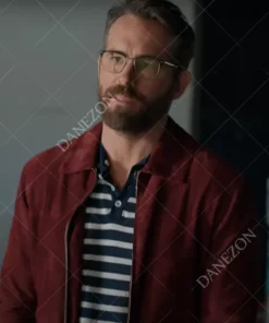 The Adam Project Ryan Reynolds Maroon Jacket