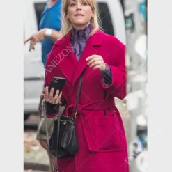 The Flight Attendant S02 Cassie Bowden Pink Trench Coat