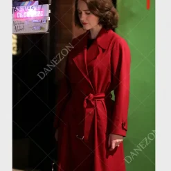 Mrs. Maisel S04 Miriam Maisel Red Wrap Coat