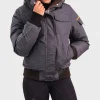 Chicago PD S09 Hailey Upton Grey Puffer Jacket